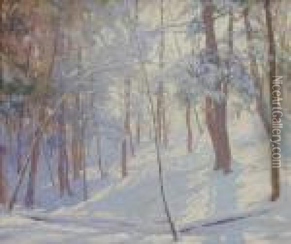 Winter Woods Oil Painting - Walter Launt Palmer