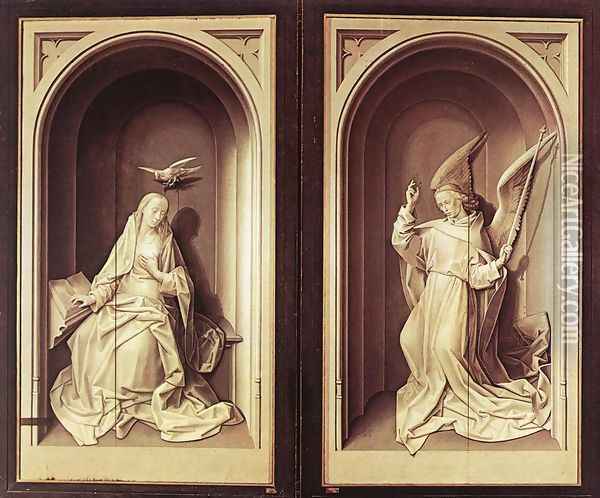 Portinari Triptych (closed) 1476-79 Oil Painting - Hugo Van Der Goes