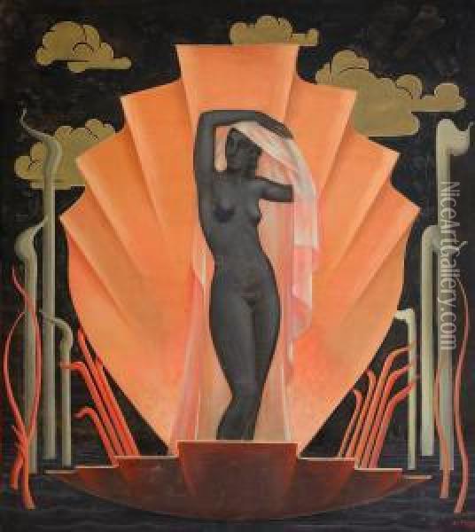 Venus Fodelse Oil Painting - Jean Skoglund