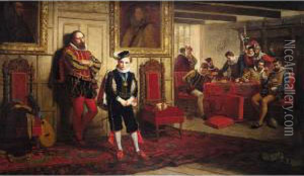 The Raid Of Ruthven; An Incident In The Life Of James Vi Of Scotland Oil Painting - William B. Collier Fyfe