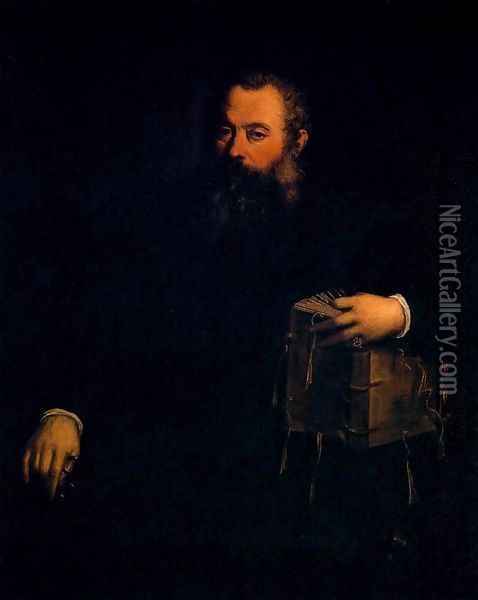 Portrait of Andreas Vesalius Oil Painting - Tiziano Vecellio (Titian)