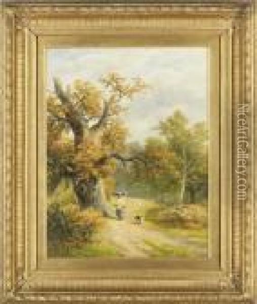In Sherwood Forest Oil Painting - George Turner
