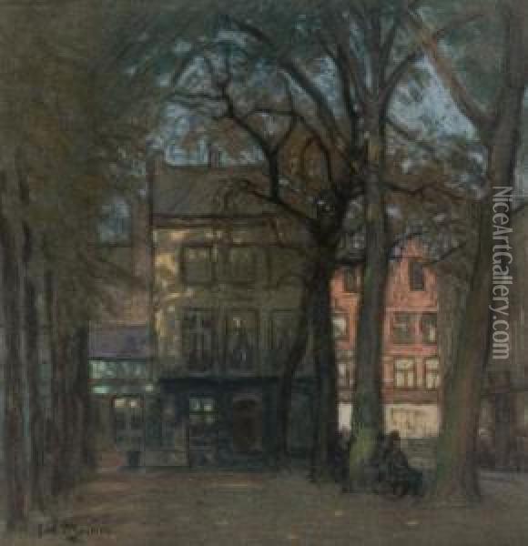 Dutch Village Square Oil Painting - James Wilson Morrice