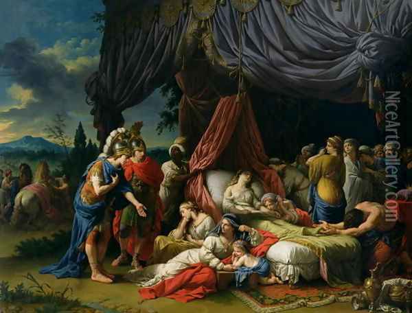 The Death of the Wife of Darius III Oil Painting - Louis Lagrenee