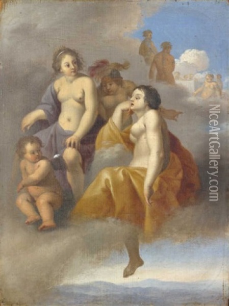 Venus, Minerve Et Junon Oil Painting - Johan van Haensbergen