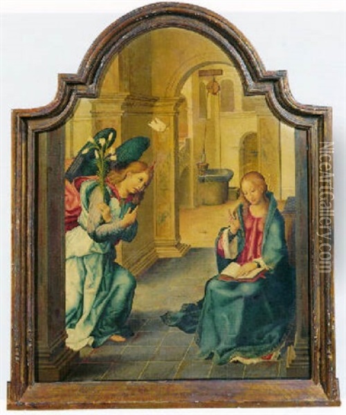 The Annunciation Oil Painting - Pablo de Aregio