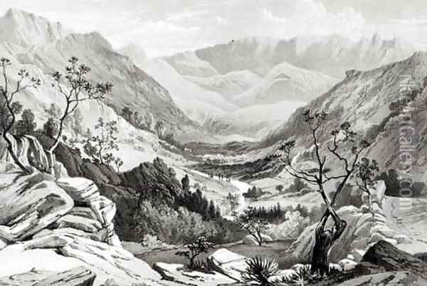 View between Senafe and Rahaguddy Oil Painting - Hogg, Major A.G.F.
