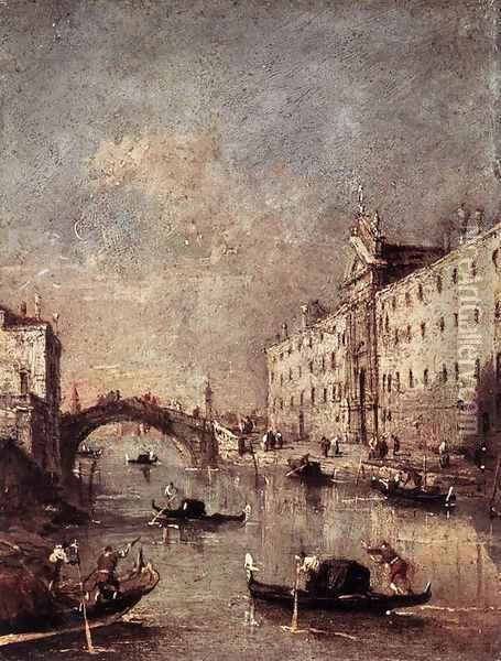 Rio dei Mendicanti 1780s Oil Painting - Francesco Guardi