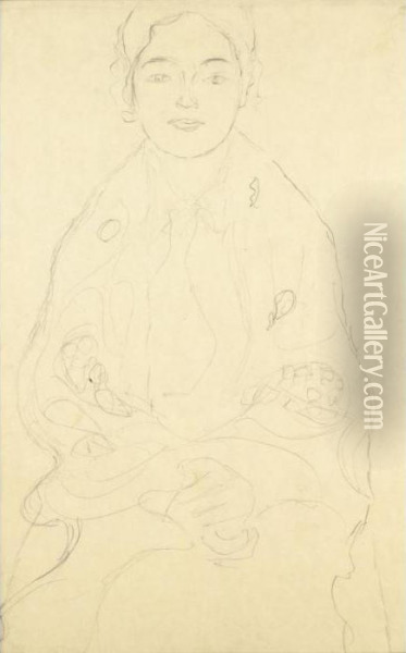 Fraulein Lieser (miss Lieser) Oil Painting - Gustav Klimt