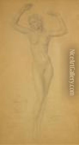 Etude Pour La Naissance De Venus Oil Painting - Angel Zarraga Arguelles