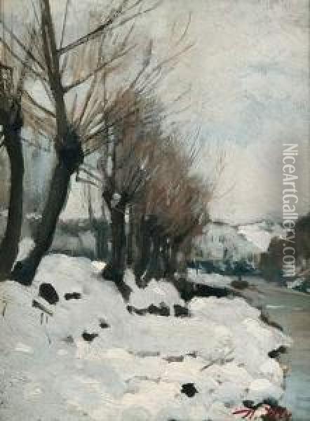 Paysage Enneige Oil Painting - Jean Daniel Ihly
