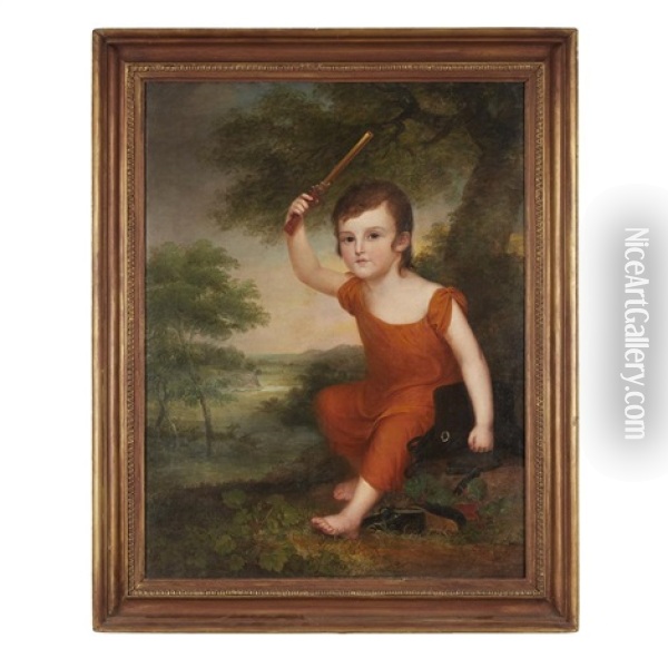 Portrait Of John Dunlap, Jr. Of Philadelphia Oil Painting - James Peale Sr.