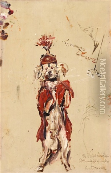 Hund (sketch) Oil Painting - Ernst Josephson