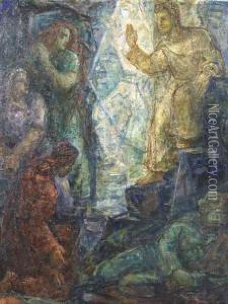 Biblical Scene Oil Painting - Han Van Meegeren