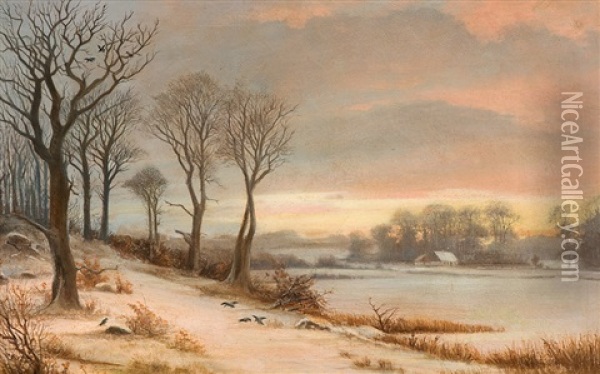 Winterlandschaft Oil Painting - Joseph Farquharson