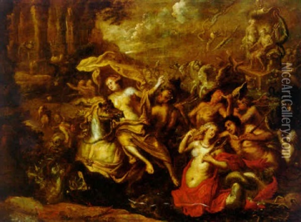 The Wedding Of Neptune And Amphitrite Oil Painting - Cornelis Schut the Elder