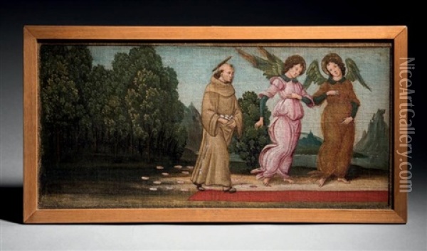 Scene De La Vie De Saint Francois D'assise: Le Miracle Des Roses Oil Painting -  Bartolomeo di Giovanni