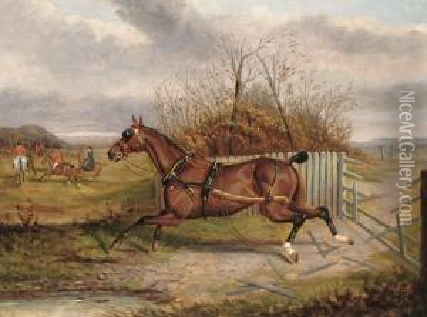 The Runaway Horse Oil Painting - A. Clark