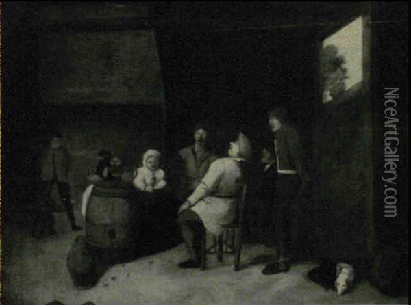 Scene D'auberge Oil Painting - Cornelis Pietersz Bega