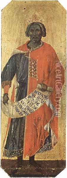 Solomon 1308-11 Oil Painting - Duccio Di Buoninsegna