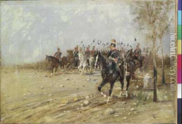 Squadrone Di Cavalleria Oil Painting - Francesco, Lord Mancini