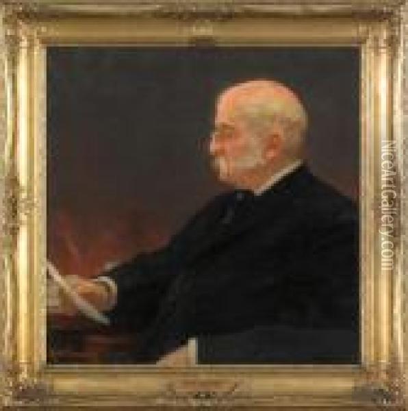 Portraitof Henry Willliams Biddle Oil Painting - Robert William Vonnoh