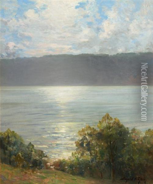 The River In Summer Oil Painting - Bayard Henry Tyler