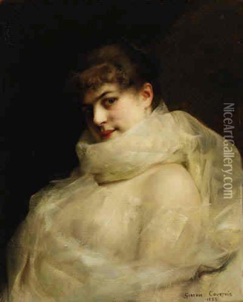 An Elegant Lady Oil Painting - Gustave Claude Etienne Courtois