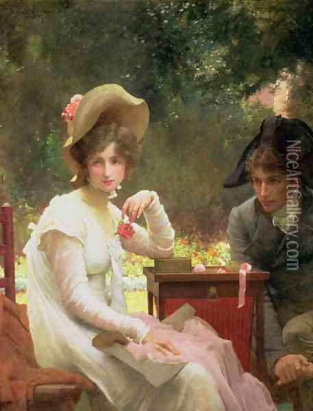 In Love 1907 Oil Painting - Matthias Stomer