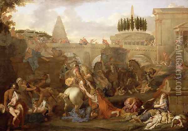 The Massacre of the Innocents Oil Painting - Charles Le Brun
