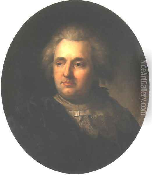 Portrait of Franciszek Smuglewicz Oil Painting - Jozef Peszka