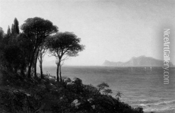 View Of Capri Oil Painting - Benjamin Champney