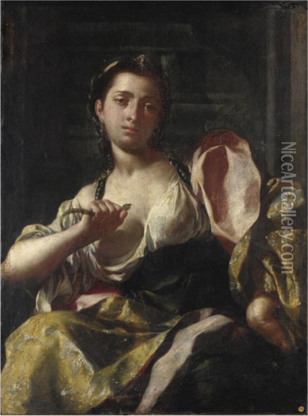 Cleopatra Oil Painting - Jacopo Cestaro
