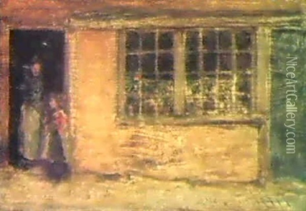 The Shop Window Oil Painting - James Abbott McNeill Whistler