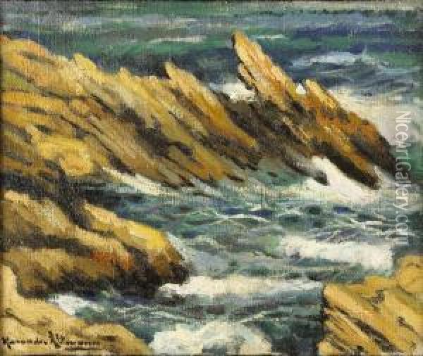 Coastal View Oil Painting - Alexander Altmann