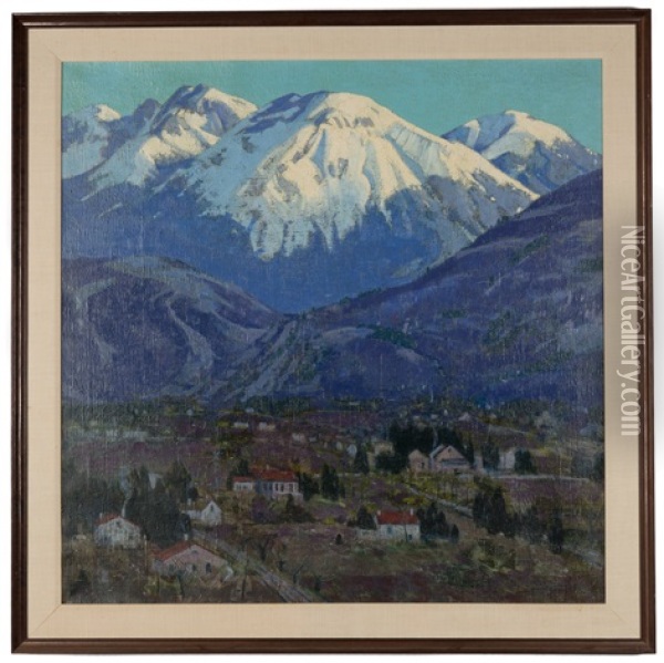 Grenoble Valley Oil Painting - Carl Lawless