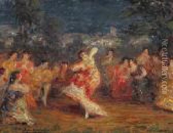 Baile Flamenco Oil Painting - Pere Ysern Y Alie