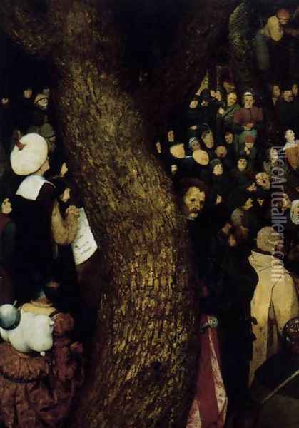 The Sermon of St John the Baptist (detail 2) 1566 Oil Painting - Pieter the Elder Bruegel