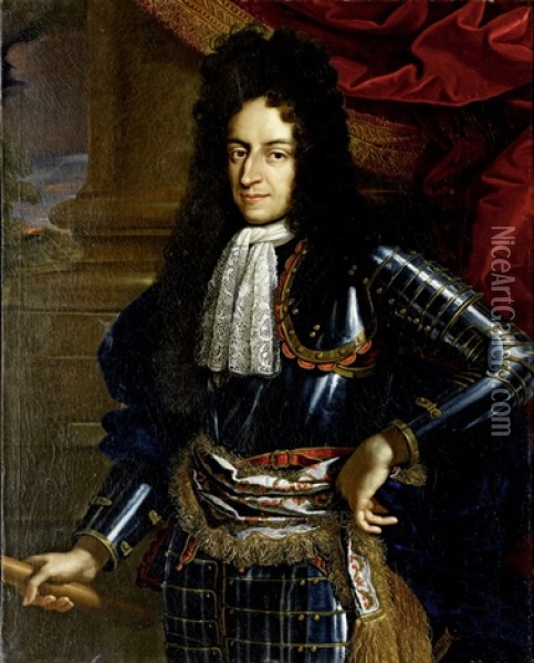 Portrat Des Kunftigen Konigs Wilhelm Iii. Von Grossbritannien Oil Painting - Benedetto Gennari the Younger