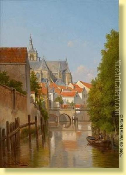 Vuede Malines Oil Painting - Jacques Carabain