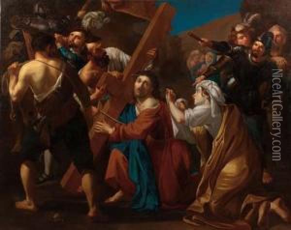 Cristo Che Porta La Croce Oil Painting - Dirck Van Baburen