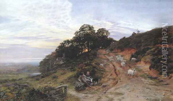 Pitch Hill near Ewhurst 1866 Oil Painting - George Vicat Cole