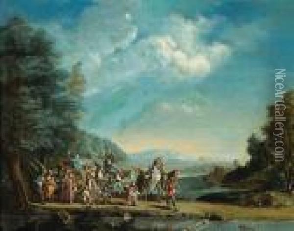 The March Of The Bohemians Oil Painting - Jacques Callot