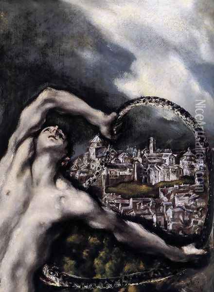 Laokoon (detail 1) 1610 Oil Painting - El Greco (Domenikos Theotokopoulos)