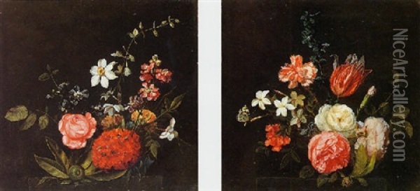 Bouquet De Fleurs Oil Painting - Daniel Seghers