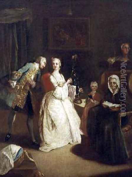 The Declaration of Love Oil Painting - Pietro Longhi