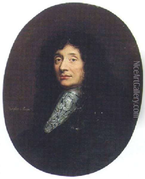 Portrait Of Simon-arnauld, Marquis De Pomponne Oil Painting - Hyacinthe Rigaud