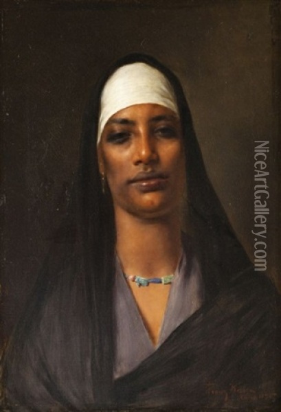La Jeune Egyptienne Oil Painting - Franz Xavier Kosler