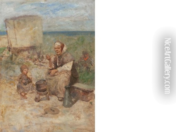 Gypsy Encampment Oil Painting - Robert McGregor