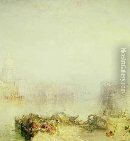 The Dogana and Santa Maria della Salute, Venice, 1843 Oil Painting - Joseph Mallord William Turner